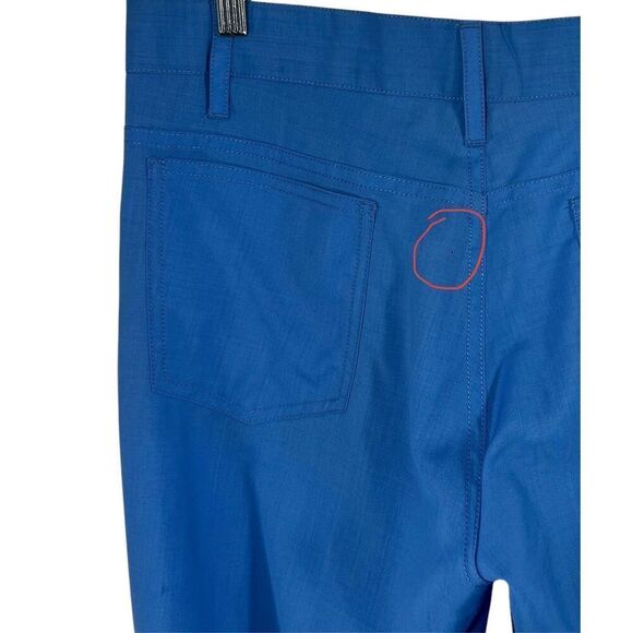 Prada Light Cotton Women's Blue Dress or Casual Pants Size US 8-10 - Picture 10 of 11